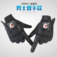 Genuine Dominant/Demet Mens Golf Gloves Left and Right Hands Black Sheepskin Thickened new J.LINDEBERG DESCENTE PEARLY GATES ANEW FootJoyˉ MALBON Uniqlo