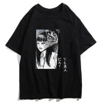 Anime Tomie Junji Ito T Shirt Men T-Shirt Harajuku Ulzzang Streetwear Casual Japanese Style Summer Short Sleeve T-Shirts Large Size XS-4XL-5XL-6XL แฟชั่นแขนสั้นผ้าฝ้าย