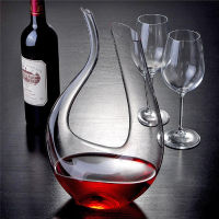 Crystal U-shaped Big Wine Decanter 1500ML Champagne Wine Glasses Decanter Jack Daniels Whiskey Clear Wine Glass Decanter Bottle