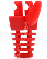 US-6622 Cat6 สำเร็จรูป พร้อมใช้ Cat6 สำเร็จรูป พร้อมใช้ CAT 6 Locking Plug BOOT Red แดง (Red)