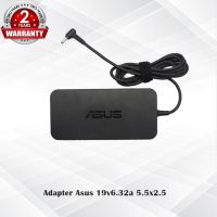 Adapter Asus 19v 6.32a slim *5.5x2.5* / อะแดปเตอร์ เอซุส 19v 6.32a หัว*5.5x2.5* slim แถมฟรีสายไฟ AC *ประกัน 2 ปี