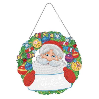 Christmas Diamonds Painting Accessories 5D Christmas Diamond Art Painting DIY Kit Hanging Ornaments Christmas Winter Holiday Party Decorations Tree Decors favorable