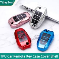 fvdbsdv Soft TPU Car Remote Key Case Cover Shell For Peugeot 308 408 508 2008 3008 4008 5008 Citroen C4 C4L C6 C3-XR Picasso DS3 DS4 DS5