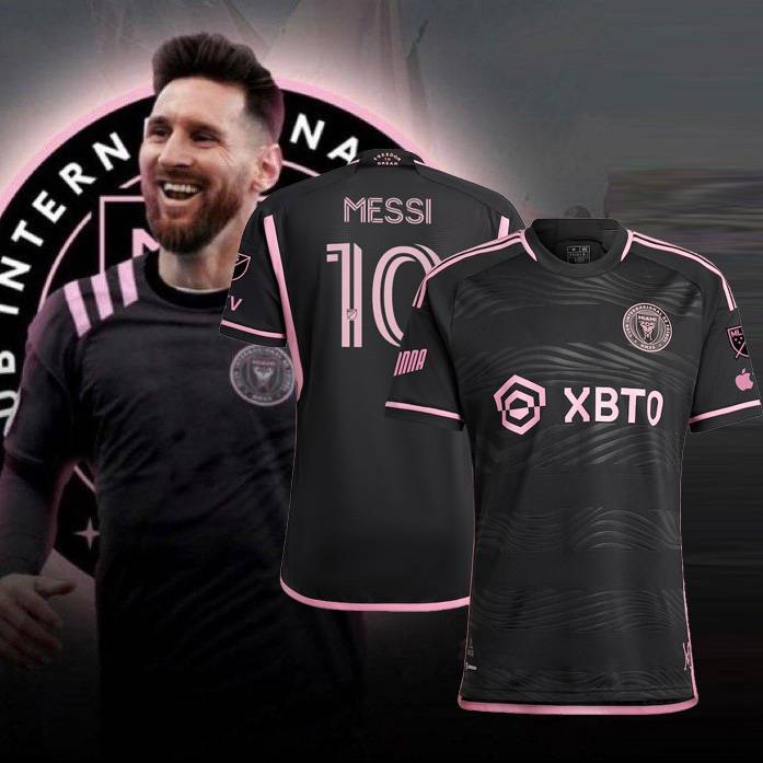 20232024 Inter Miami CF Away Lionel Messi Jersey Football Tshirts Fans