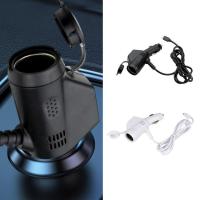 Dual Car Charging Cable 3 In 1 Automobile Lighter Car Phone Charger Dual USB Port Practical Car Charger Cord For Navigation Devices And Tablet incredible