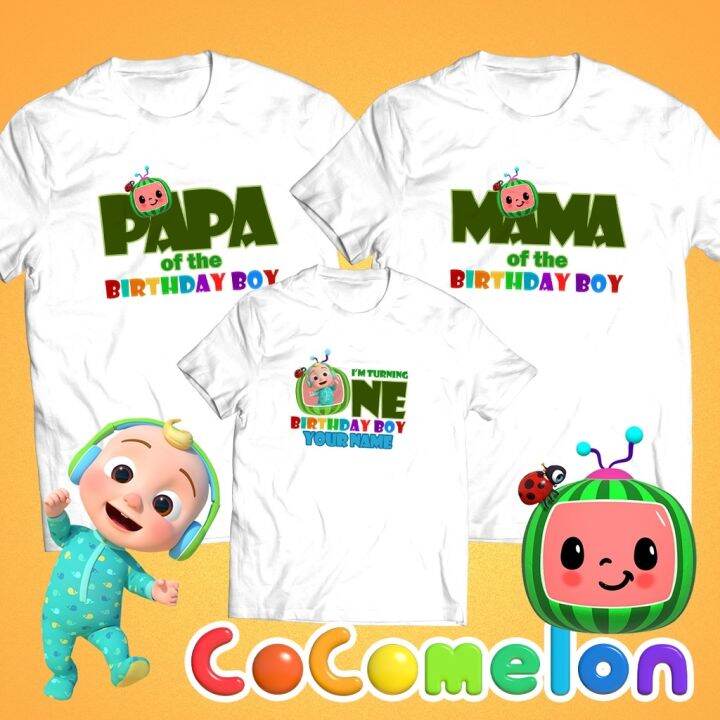 Cocomelon Personalized Family Kids Tshirt Cocomelon Male Female ...