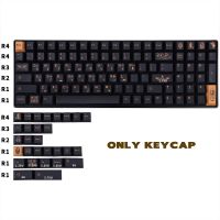 129 Keys Pharaoh Theme Keycaps PBT DYE-SUB Cherry Profile Keycap for MX Switch Mechanical Keyboard Black Key Caps