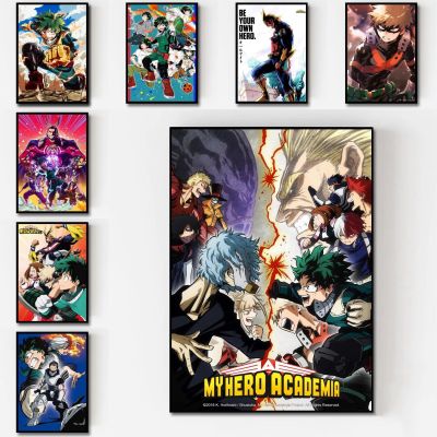 ☽☸✘ My Hero Academia Boku Anime Poster Prints Canvas Art Painting Wall Pictures For Living Room Decoration Home Decor Childre Gift