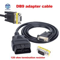 Alat OBD 16Pin ke DB9 seri RS232 konektor OBDII 16 Pin ke DB9 WANITA OBD2 16Pin kabel ekstensi laki-laki untuk mobil