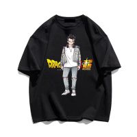 Anime T-Shirt Men And Y2K Round Neck Short Sleeve Pure Cotton Tech Printed Gym Plus Size Comfortable Trend Top S-4XL-5XL-6XL