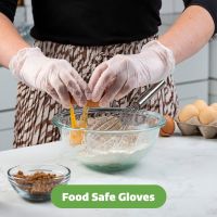 100g PCSBox Disposable Gloves For Kitchen Cleaning Household Garden Vinyl Allergy Free Latex Powder Free S M L XL Food Safe
