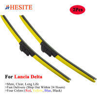 HESITE Colorful Wiper Blade For Lancia Delta 844 III S4 Coupe EVO 2 Model Kit 2009 2010 2014 Blue Black Windshield Hybrid Wipers