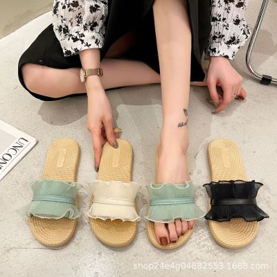 2023 the new foreign trade summer leisure outside cool slippers bowknot is lovely word children shoes