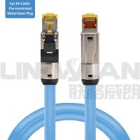 Rj45เครือข่ายสายเคเบิลอีเทอร์เน็ตสาย Cat6a การเชื่อมโยง Cat7โน้ตบุ๊ค (ประกอบไว้ล่วงหน้า) Cat8ที่ยกเลิกก่อน