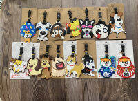 Shiba Inu Puppy Anime PVC กระเป๋าเดินทางแท็กการ์ตูนน่ารักกระเป๋าป้ายอุปกรณ์เสริม Charms น่ารัก New