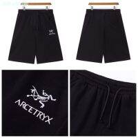 พริบตา☎☞Arcteryx กางเกงขาสั้นพิมพ์ลายบ้านนก,สำหรับฤดูร้อนใหม่สำหรับชายและหญิงรักคู่ปักสตริง5นาทีของกางเกงพักผ่อนตัวตลกแบบหดได้