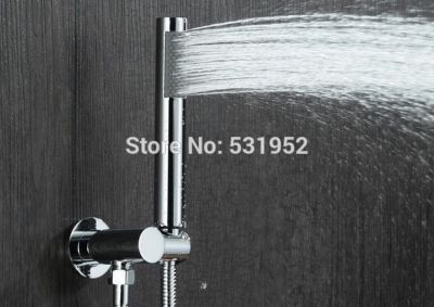 Free Shipping Copper Hand Shower Round Handheld Shower Head with Rub Clog-free Nozzles Chrome Finish Handheld Sprayer  by Hs2023