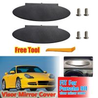 12ชุดอะไหล่ Fit สำหรับ Porsche 996 997 911 986 ster 987 Cayman Sun Visor Vanity กระจกสีดำ