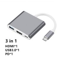 【☑Fast Delivery☑】 bukan2581584811414 Usb 3.1 Type-C ฮับ To Hdmi-Compatible อะแดปเตอร์4K Thunderbolt 3 Usb C Tf ช่องตัวอ่าน Sd Pd สำหรับ Macbook Pro/air/huawei Mate