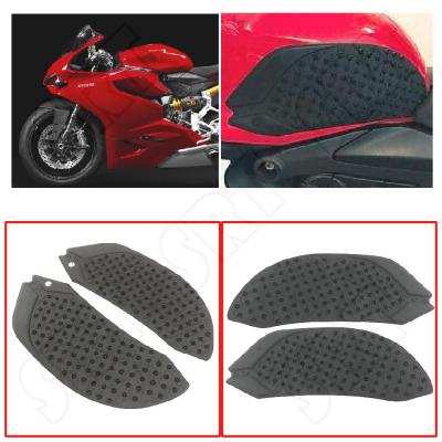 เหมาะสำหรับรถดูคาติ899 959 1199 1299 Panigale S R รถจักรยานยนต์แผ่นรองเข่าด้านข้างสติกเกอร์กันลื่นแผ่นจับยึด