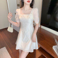 Gifts Lace Floral Dress, Girl Summer 2023 New Fashion Small Temperament French Tea Break Incense Wind