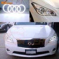 สำหรับ Infiniti M M25 M37 M56นิสสันฟูกะ Q70 Y51 Cob สว่างเป็นพิเศษที่ดีเยี่ยมชุดตาเทวดาไฟหน้าฮาโลวัน