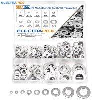 [Haotao Hardware] ELECTRAPICK 684/360Pcs สแตนเลสสตีลแบนเครื่องซักผ้า Ultra บางปะเก็นปรับบาง Shim ซีล Solid ปะเก็น M2 M12