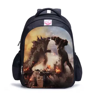 3pcs/set Godzilla Design Boy School Bags Multifunctional Kids