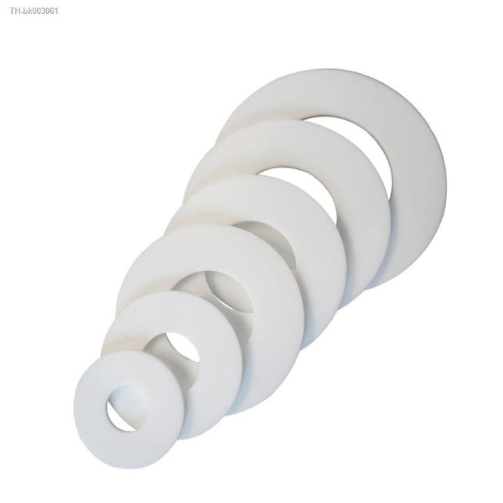white-ptfe-flat-washer-gasket-o-ring-flange-sealing-pressure-gauge-shower-tube-water-pipe-joint-seal-gasket