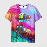 Kids Boys Summer Fashion Trend  Casual Loose Super Mario Pattern Plus Size Short-sleeved T-shirt Top