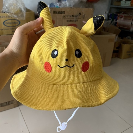 Nón vành pikachu cho bé 1t đến 5t - nón có tai pikachu cho bé trai bé gái - ảnh sản phẩm 4