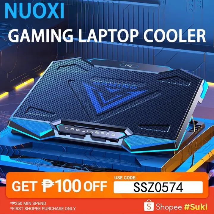 NOUXI Laptop Cooler with 5 Quiet Fans and LED Fits 1217 Inches Q7 Lazada PH