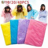 Rain Coat Emergency Wear Hiking Festival One Time Hooded Poncho Waterproof Camping Lot Throwaway Plastic