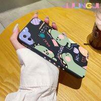 Jjlingji เคสสำหรับ Huawei Y7 2019 Y7 2019ชั้นหนึ่งเคสการ์ตูนไดโนเสาร์มีความสุขน่ารักนุ่มเคสมือถือด้านข้างบางลายขอบสี่เหลี่ยมเคสซิลิโคนเคสนิ่มเคสป้องกันการกระแทก