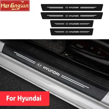 For Hyundai i10 4PCS Car Door Threshold Scuff Plate Door Sill