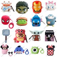 3D Cartoon Case for Apple AirPods 1 2 3 Case for AirPods Pro Case Cute Yoda Mickey Stitch Earphone Protective Case Accessories Wireless Earbud Cases