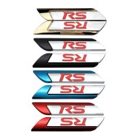 Hot New 2pcs RS Metal Car Side Sticker Auto Rear Emblem Badge Decal for Ford Focus Mondeo Kuga Ecosport Fiesta