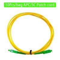 10ชิ้น/ล็อตโหมดเดี่ยว3M Apc/ SC-APC/SC 2.0Mm หรือ3.0Mm FTTH มาตรฐานไฟเบอร์ออปติกสายแพทช์สาย SC-SC ไฟเบอร์ออปติกสายแพทช์จุดเชื่อมต่อส่วนประกอบเน็ตเวิค