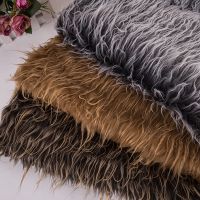 160x100cm falling water double color faux plush fur fabric for coat pillow case vest Fur collar long hair plush fur tissu telas