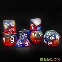 Bescon New Moonstone Dice Valor Stone Polyhedral Dice Set of 7