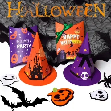 5 Sheets Halloween Wrapping Paper Halloween Elements Print Gift