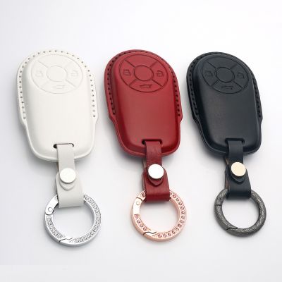 Car Key Case Cover Fob Holder for Great Wall Haval Big Dog Euler H6 M6 ORA Good Cat White Cat Genuine Leather Keyring Shell