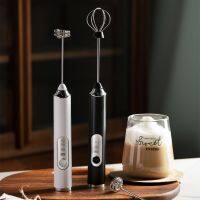 ⊕ Portable Electric Milk Frother Egg Beater Frother Foamer With USB Charger Cake Tool For Coffee Latte Kitchen Mixer Multifunction