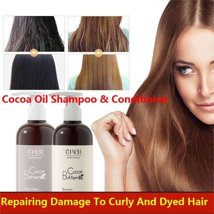Cocoa Oil Shampoo And Conditioner Repairing Damage To Curly And Dyed