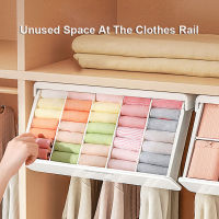 Storage Drawer Box Household Organizer For Underwear Wardrobe Organizer For Clothes Self-Adhesive Under Desk Drawer