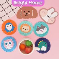 ทนความร้อน ที่รองแก้ว PVC ลายการ์ตูน วัสดุกันลื่น ​ล้างได้ Cartoon PVC Coaster