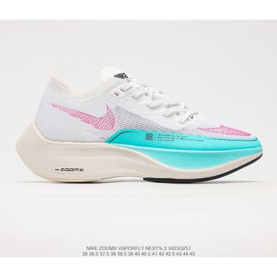 [HOT] ✅Original ΝΙΚΕ ZomX- Vap0fly- Next- 2 "Ice Blue" Marathon Shock-Absorbing Running Shoes Jogging Shoes {Free Shipping}