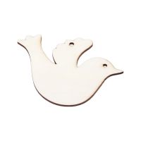 20Pcs/Set Wooden Dove for Wedding Wish Tree or Christmas Decoration Ornament