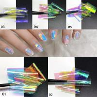 ??ยาวมา๊ก100cm./ฟอยล์แก้ว ฟอยล์ออโรล่า Aurora Nails Foil Film Sticker