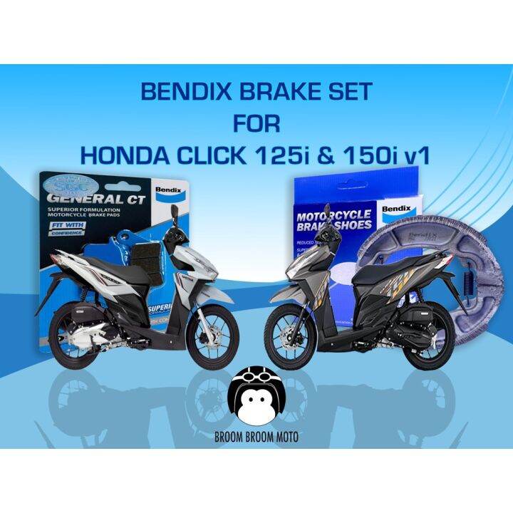 Original Authentic Bendix Brake Pads and Brake Shoes for Honda Click